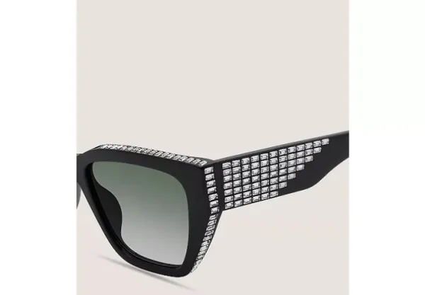 CRYSTAL CAT-EYE SUNGLASSES ​