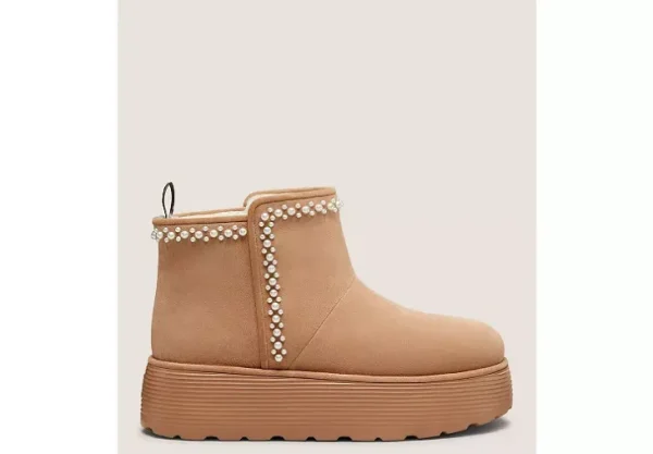NELLIE PEARL FLATFORM BOOTIE