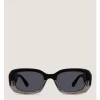 TWO-TONE RECTANGULAR SUNGLASSES