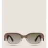 TWO-TONE RECTANGULAR SUNGLASSES