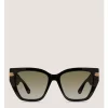 TWO-TONE CAT-EYE SUNGLASSES ​