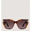 TWO-TONE CAT-EYE SUNGLASSES ​